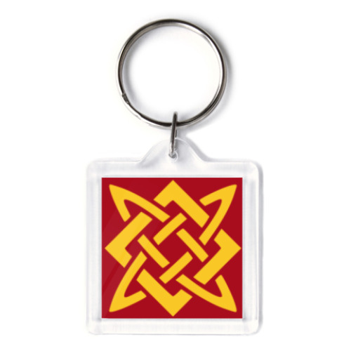 Брелок с принтом Звезда Руси (Сварогов квадрат)