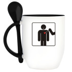 Кружка с ложкой