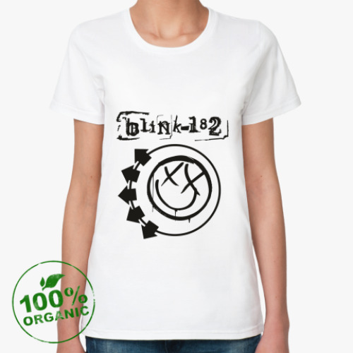 Женская футболка из органик-хлопка Blink 182