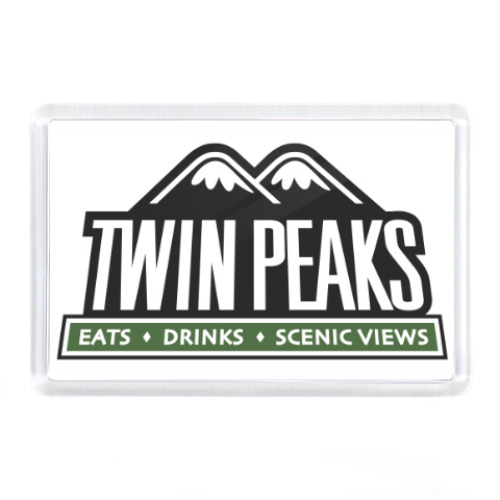 Магнит с принтом Twin Peaks