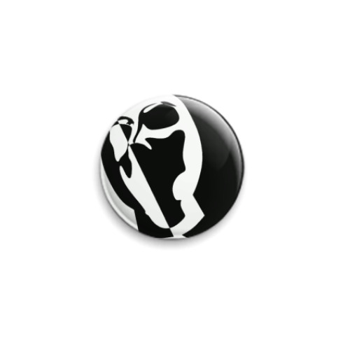 Значок 25мм Love in mask