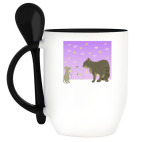 Кружка с ложкой