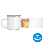 Кружка металлическая белая (круговая запечатка)