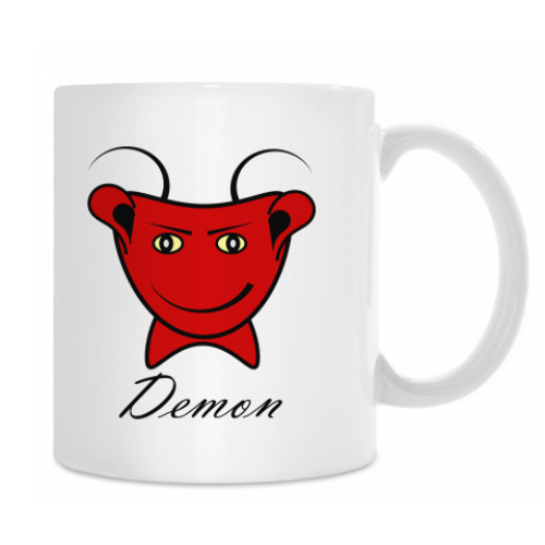 Кружка с принтом Ангел или демон?