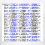 1000 знаков Пи