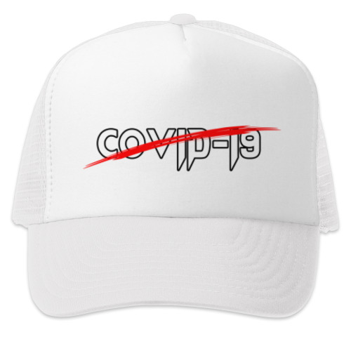 Кепка-тракер с принтом Covid-19