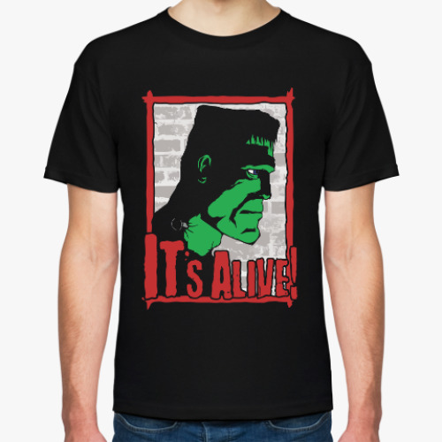 Футболка с принтом Франкенштейн