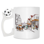 Кружка с футбольным мячиком
