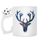 Кружка с футбольным мячиком