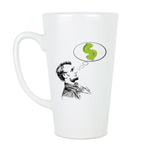 Чашка Латте с принтом Доллар