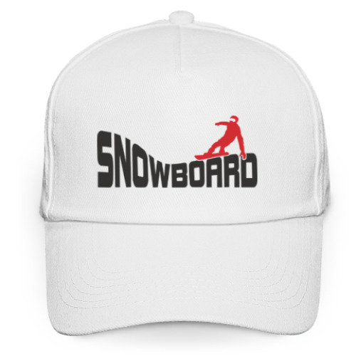 Кепка бейсболка с принтом Snowboard
