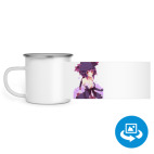 Кружка металлическая белая (круговая запечатка)