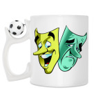 Кружка с футбольным мячиком