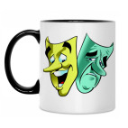 Кружка двухцветная