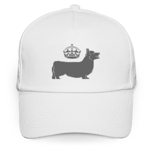 Кепка бейсболка с принтом corgi crown