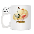 Кружка с футбольным мячиком