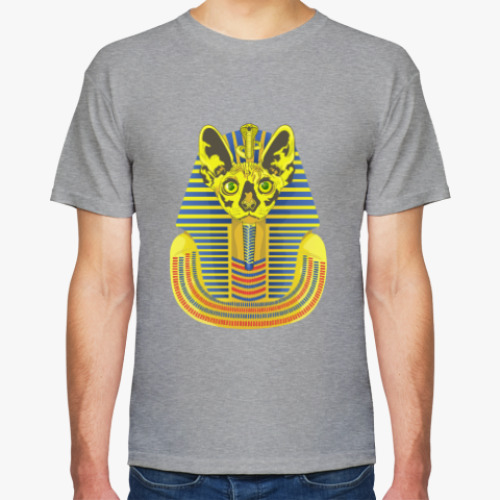 Футболка с принтом Кот фараон