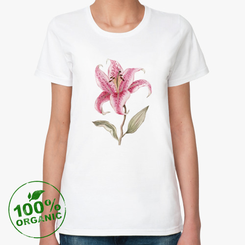 Женская футболка из органик-хлопка Тигровая лилия