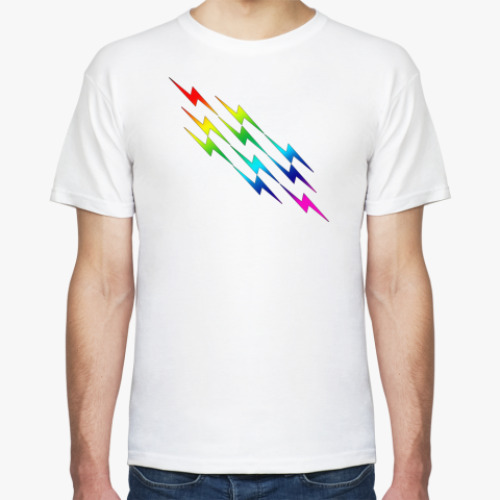 Футболка с принтом Молния!