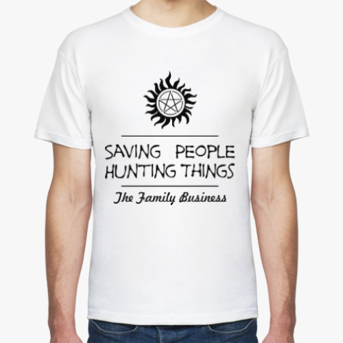 Футболка с принтом Сверхъестественное