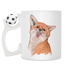 Кружка с футбольным мячиком