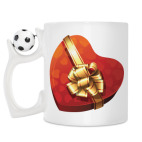 Кружка с футбольным мячиком