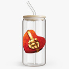 Банка с бамбуковой крышкой