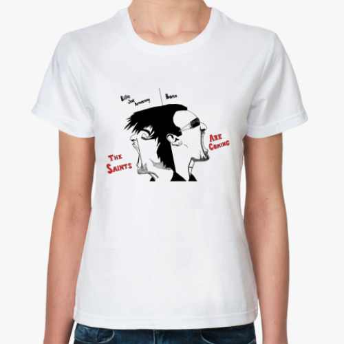 Классическая футболка с принтом U2