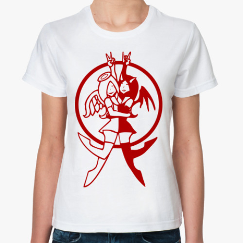 Классическая футболка с принтом 'Вечные друзья или...'