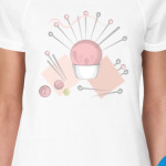 Розовая игольница