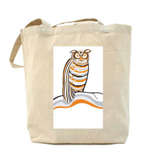 Сумка шоппер с принтом сова