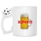 Кружка с футбольным мячиком