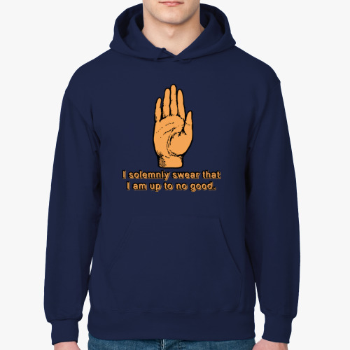 Толстовка худи с принтом Клятва