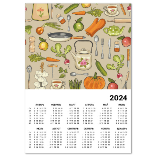 Календарь Retro kitchen