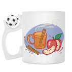 Кружка с футбольным мячиком