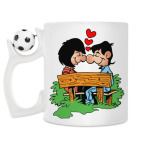 Кружка с футбольным мячиком