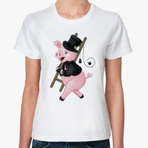 Классическая футболка Cute Pig
