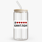 Банка с бамбуковой крышкой