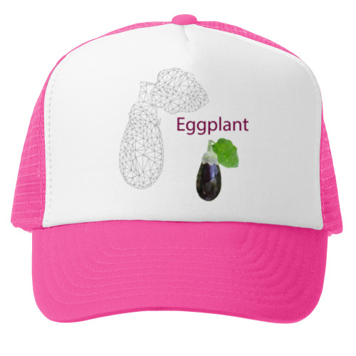 Кепка-тракер Eggplant Low Poly Low poly sty