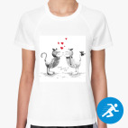 Женская спортивная футболка