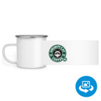 Кружка металлическая белая (круговая запечатка)