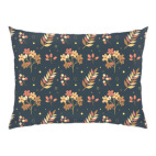 Подушка 47x35 см Листочки и ягоды