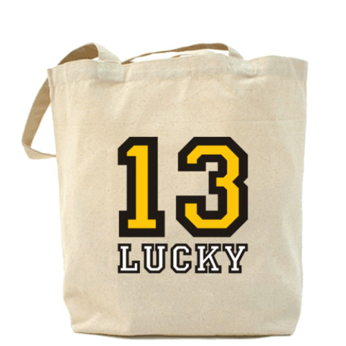 Сумка шоппер с принтом 13 LUCKY