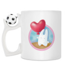 Кружка с футбольным мячиком