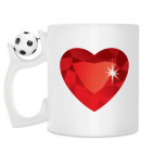 Кружка с футбольным мячиком