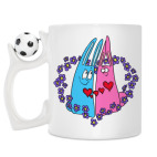 Кружка с футбольным мячиком