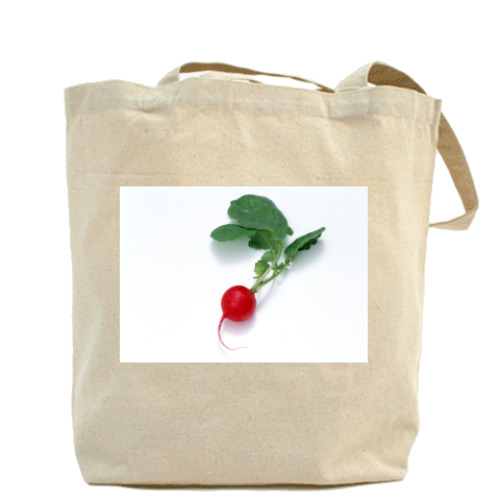 Сумка шоппер с принтом Редиска