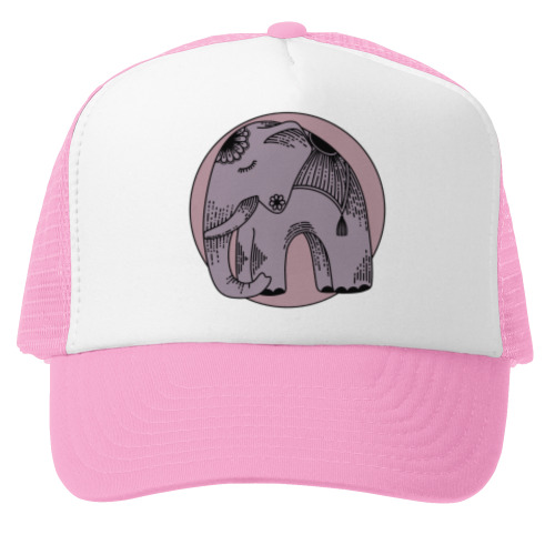 Кепка-тракер Розовый слон
