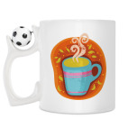 Кружка с футбольным мячиком
