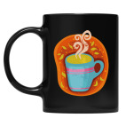 Кружка цветная UV-DTF